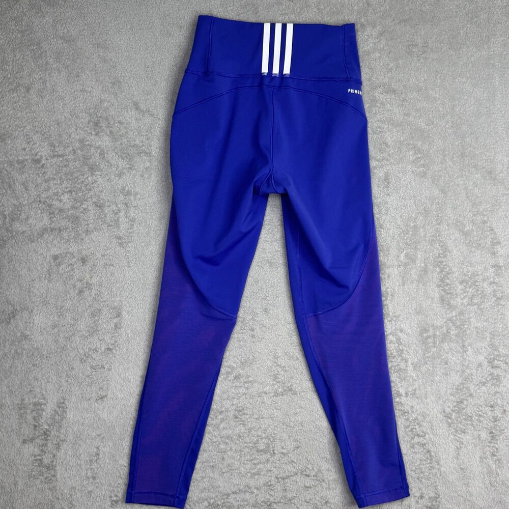 Adidas Primeblue Aeroready Leggings Womens Small Blue Stretch Workout Running - Picture 2 of 9